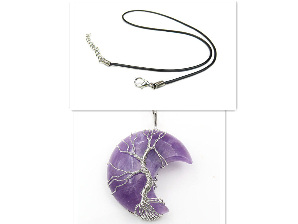 Violet / Pendentif avec Chaîne